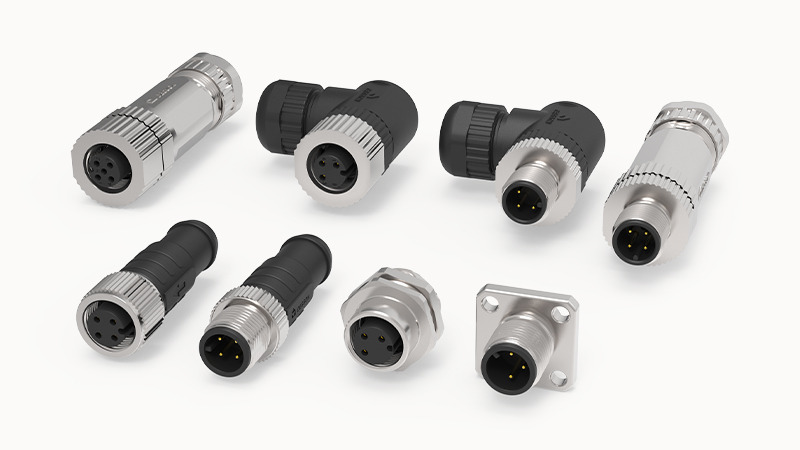 En komplet oversigt for M8 og M12 stik-kodning på følerkabler mv.